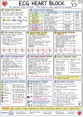 ECG Heart Block - Anesthesia | medical study notes