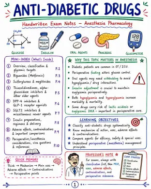 Anti-Diabetic Drugs - Anesthesia - Drugs page 1 of 10 | medical study notes